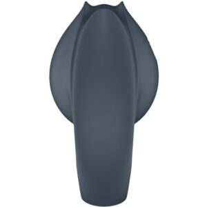 SATISFYER - PERFECT PAIR 2 MULTIVIBRATORE 2 IN 1 ANELLO PER PENE E STIMOLATORE PER DITA GRIGIO - immagine 7