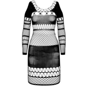 PASSION - BS 105 BODYSTOCKING NERO TAGLIA UNICA - immagine 3