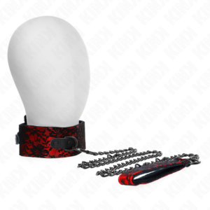 KINK - COLLANA IN PIZZO CON CINTURA CON CINTURA IN VERA PELLE 105 CM / 44 X 5,5 CM - immagine 5