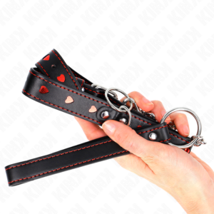 KINK - COLLANA CON CINTURINO 65 CM DETTAGLI CUORE 52,5 X 2,5 CM - immagine 5