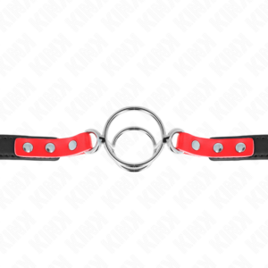KINK - GAG CON O-RING MULTIPLI 4/4,8 CM ROSSO 38 X 56 CM - immagine 4