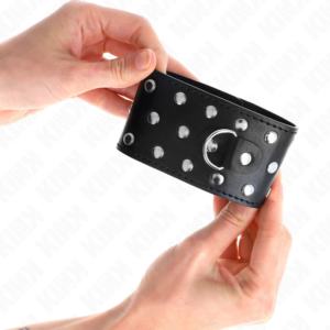 KINK - RESISTENZA DA POLSO PUNK REGOLABILE 19-24 CM X 5,5 CM - immagine 3