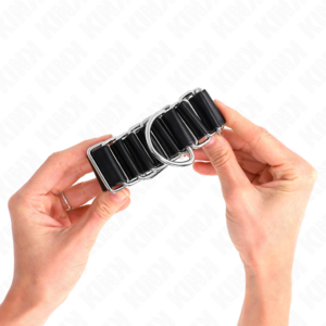 KINK - TENUTA DA POLSO SOTTILE A CERNIERA NERA REGOLABILE 16-22 CM X 3,5 CM - immagine 3