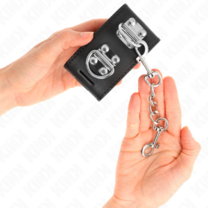 KINK - RESISTENZA DA POLSO MULTIPOSIZIONE CON CHIUSURA A LUCCHETTO NERA REGOLABILE 16-23 CM X 5,5 CM - immagine 3