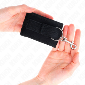 KINK - TENUTA DA POLSO IN NYLON HOOK&LOOP NERA MODELLO 2 REGOLABILE 18-35 CM X 6 CM - immagine 3