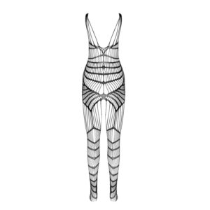 PASSION - BS 102 BODYSTOCKING NERO TAGLIA UNICA - immagine 4