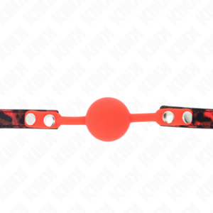 KINK - MODELLO 2 PALLA IN SILICONE 4 CM GAG CON SERRATURA 60 x 2 CM - immagine 3