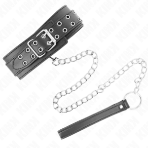 KINK - COLLANA CON CINTURINO 65 CM FIBBIE ARGENTO REGOLABILE 33-46 CM X 5,5 CM - immagine 5