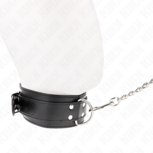 KINK - COLLANA CON CINTURINO 65 CM FIBBIE ARGENTO REGOLABILE 33-46 CM X 5,5 CM - immagine 3