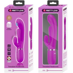 PRETTY LOVE - SHANIA VIBRATORE TRIPLO CONIGLIO MULTIFUNZIONE ROSA - immagine 8