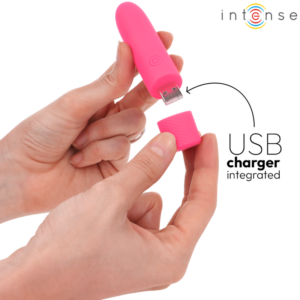INTENSE - SYMONE USB RICARICABILE VIBRANTE BULLET 8 VIBRAZIONI ROSA 10 X 2,2 CM - immagine 5