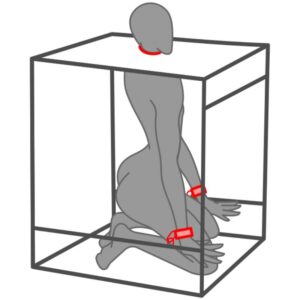 SECRET DOME - KINK CLUB CABINA BUKKAKE NERO E ROSSO - immagine 3