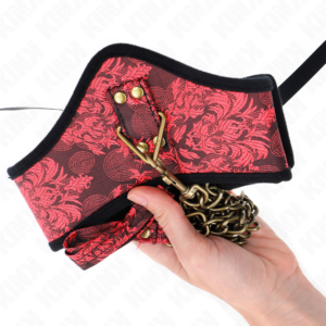 KINK - COLLANA MODELLO SCANDALO CON CINTURINO IN PIZZO 75 CM 44 X 10 CM - immagine 4