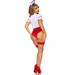 LEG AVENUE - COSTUME DA INFERMIERA SEXY ROSSO/BIANCO M - immagine 8