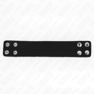 KINK - ANELLO PER PENE IN PELLE CON CHIUSURA A PRESSIONE 18,5 X 3,3 CM - immagine 3