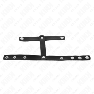 KINK - ANELLO PER PENE E CINTURINO DIVISORE PER PALLE REGOLABILE IN PELLE - immagine 5