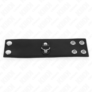 KINK - ANELLO PER PENE IN PELLE CON CHIUSURA A PRESSIONE 18 X 5 CM - immagine 3