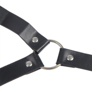 SUBBLIME - 953720 BONDAGE LEATHER STRAP BREATH CLAMPS NERO TAGLIA UNICA - immagine 3