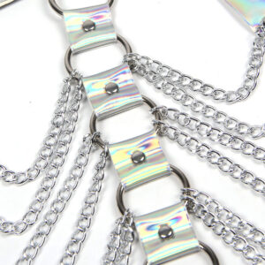 SUBBLIME - 953737 IMBRACATURA PETTORALE CON ANELLI E CATENE ARGENTO TAGLIA UNICA - immagine 8