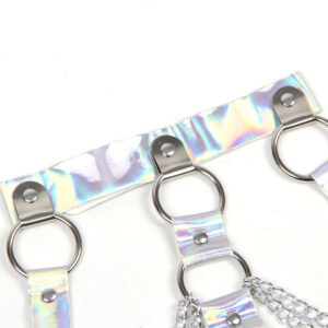 SUBBLIME - 953737 IMBRACATURA PETTORALE CON ANELLI E CATENE ARGENTO TAGLIA UNICA - immagine 9