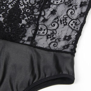 SUBBLIME - 954383 BODY SEXY CON CINTURA REGGICALZE NERO S/M - immagine 8