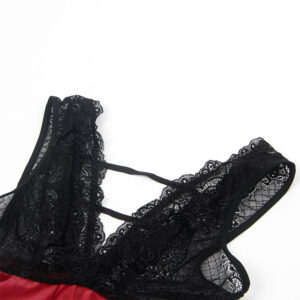 SUBBLIME - 954437 ABITO BONDAGE IN PIZZO NERO L/XL - immagine 9