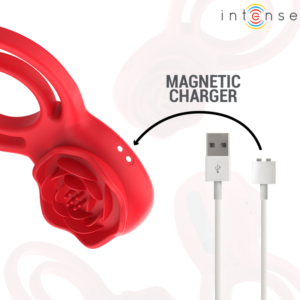 INTENSE - GAIL STIMOLATORE ROSE 10 VIBRAZIONI ROSSO TELECOMANDO - immagine 6