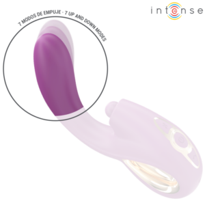 INTENSE - LALI VIBRATORE MULTIFUNZIONE PUNTO G TAPPING & THRUST & VIBRATION VIOLA - immagine 3