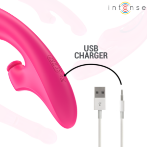 INTENSE - VIBRATORE EMI 13,5 CM MULTIFUNZIONE 3 IN 1 10 VIBRAZIONI ROSA - immagine 6