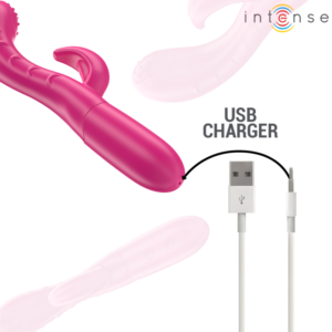 INTENSE - VIBRATORE AMARA CON LINGUA STIMOLANTE 10 VIBRAZIONI ROSA - immagine 6