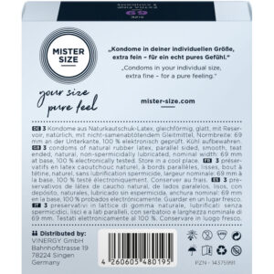 MISTER SIZE - PRESERVATIVI TAGLIA XXXL 69 MM (3 UNITÀ) - immagine 3