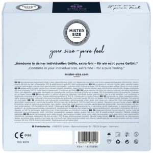 MISTER SIZE - PRESERVATIVI TAGLIA XXXL 69 MM (36 UNITÀ) - immagine 3