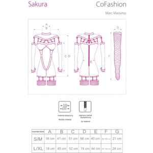 LIVCO CORSETTI FASHION - SAKURA CF 90357 TUTA + GUANTI LUNGHI + CINTURA REGGICALZE NERO S/M - immagine 4