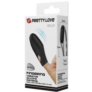PRETTY LOVE - VIBRATORE DA DITO IN SILICONE GILO NERO - immagine 8
