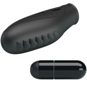 PRETTY LOVE - VIBRATORE DA DITO IN SILICONE GILO NERO - immagine 4