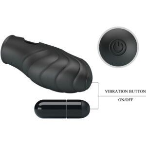PRETTY LOVE - VIBRATORE DA DITA IN SILICONE LICH NERO - immagine 6
