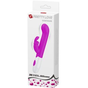 PRETTY LOVE - VIBRATORE CENTAUR CONIGLIO 30 MODALITÀ DI VIBRAZIONE VIOLA - immagine 6