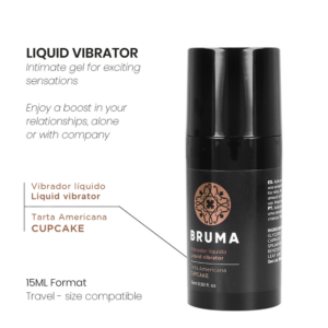 BRUMA - VIBRATORE LIQUIDO ULTRA SCORREVOLE CUPCAKE 15 ML - immagine 3