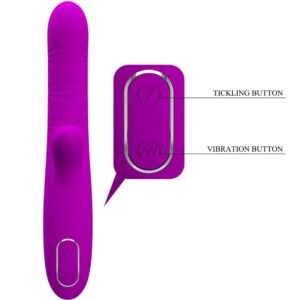 PRETTY LOVE - ANGELIQUE VIBRATORE MULTIFUNZIONE + STIMOLATORE CLITORIDE VIOLA - immagine 4