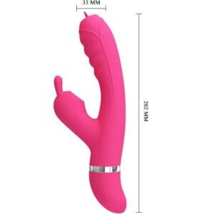 PRETTY LOVE - VIBRATORE MULTIFUNZIONE CONIGLIO PHOENIX ROSA - immagine 3