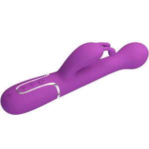 PRETTY LOVE - DEJON 3 IN 1 MULTIFUNZIONE VIBRATORE CONIGLIO VIOLA - immagine 3