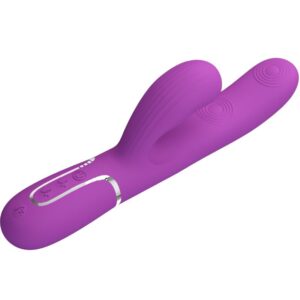 PRETTY LOVE - PERLITA 3 IN 1 VIBRATORE MULTIFUNZIONE CONIGLIO VIOLA - immagine 3