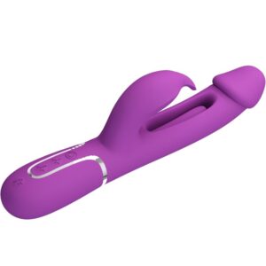 PRETTY LOVE - KAMPAS 3 IN 1 MULTIFUNZIONE VIBRATORE CONIGLIO VIOLA - immagine 3