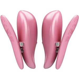 PRETTY LOVE - MORSETTI PER CAPEZZOLI CAILEY 10 VIBRAZIONI TELECOMANDO ROSA - immagine 3