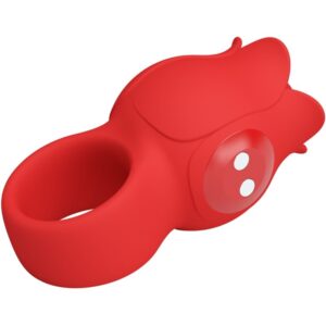 PRETTY LOVE - VIBRATORE A DITA A FORMA DI ROSA JAE 10 VIBRAZIONI ROSSO - immagine 5