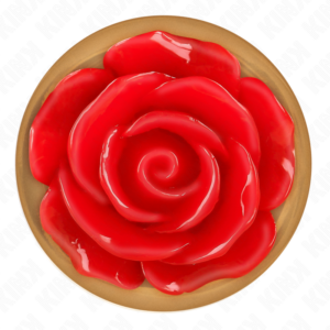 KINK - PLUG ANALE IN ORO ROSA CON ROSA ROSSA L - immagine 5