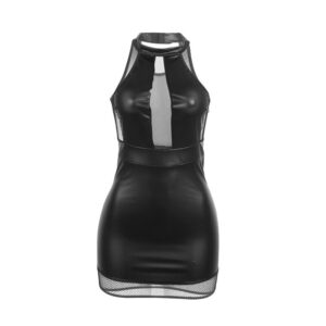 SUBBLIME - 955472 ABITO CON SCOLLO ALTO E TRASPARENZE NERO S/M - immagine 4