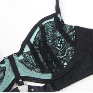 SUBBLIME - 955557 SET REGGISENO IN VERNICE VERDE CON CERNIERA S/M - immagine 8