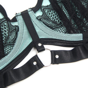 SUBBLIME - 955564 REGGISENO IN VERNICE VERDE CON CERNIERA IN RETE L/XL - immagine 9