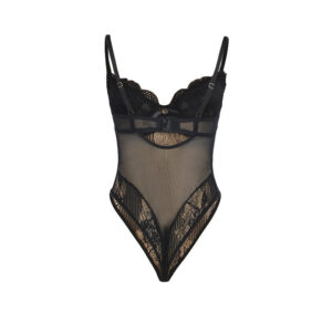 SUBBLIME - 955618 BODY IN PIZZO CON CHIUSURA INFERIORE NERO S/M - immagine 5
